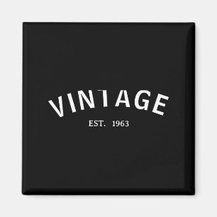 Íman Camisa de Presente de 60º Aniversário Vintage Est 