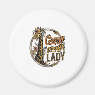 Íman Camisa de Senhora Girafa Louca com Desenho de Grav