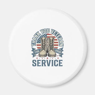 Íman Camisa de Serviço Patriótico de Botas para Veteran