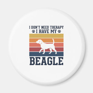 Íman Camisa de Terapia de Cachorro Beagle Vintage Desig