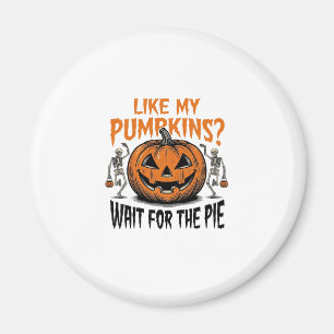 Íman Camisa de Torta de Halloween de Abóbora Engraçada 