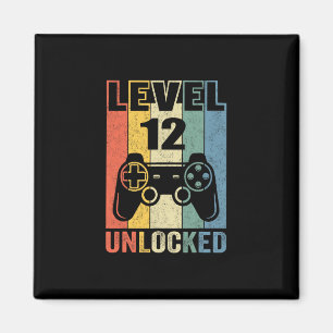 Íman Camisa Desbloqueado Nível 12 Camisa Divertida de V