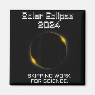 Íman Camisa Divertida Eclipse Solar Pulando Trabalho Ci