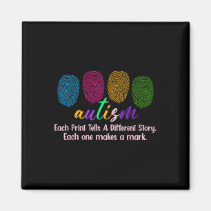 Íman Camisa Do Autismo De Impressão Digital, Cada Impre