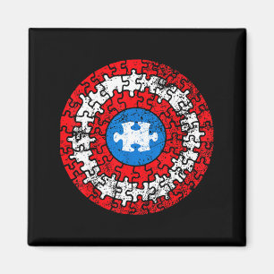 Íman Camisa do Capitão de Conscientização do Autismo Ap