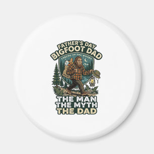 Íman Camisa do Dia do Pai Bigfoot Pai Forte Silencioso
