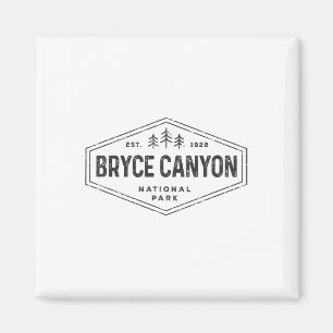 Íman Camisa do Parque Nacional Bryce Canyon Retrô Hexág