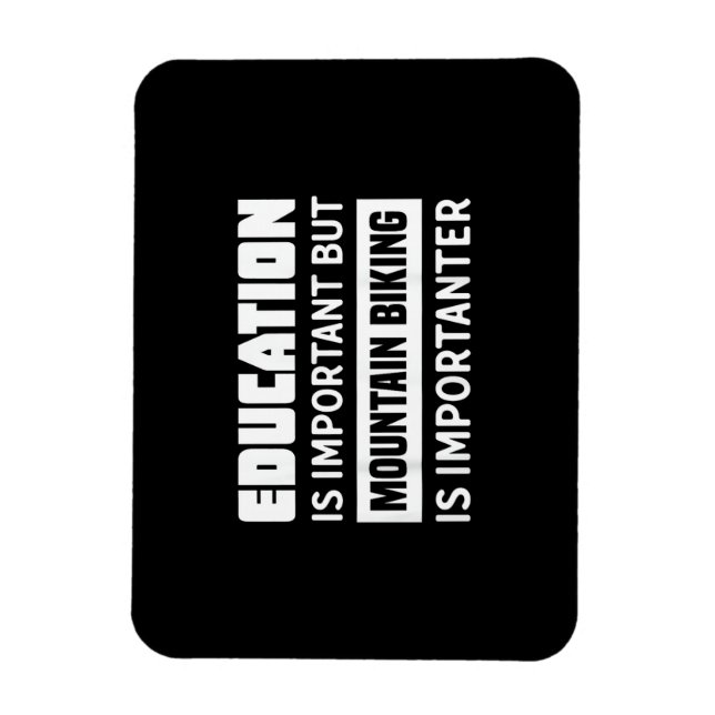 Íman Camisa engraçada de bicicleta de montanha - Bicicl (Vertical)