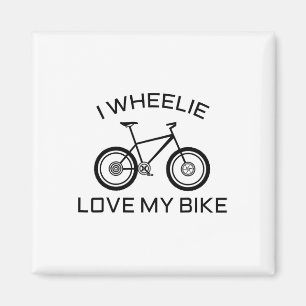 Íman Camisa engraçada de ciclismo de estrada, I Wheelie
