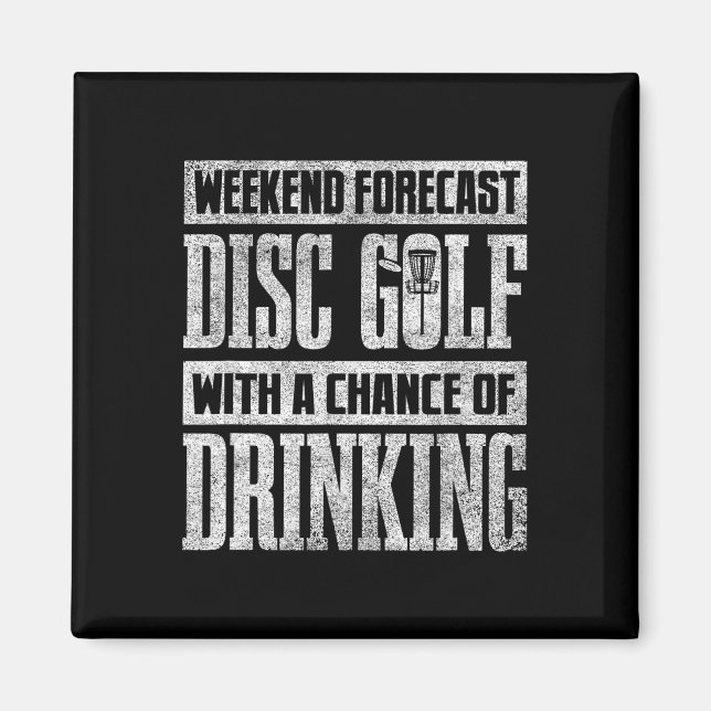 Íman Camisa engraçada de golfe de disco para homens vin (Frente)