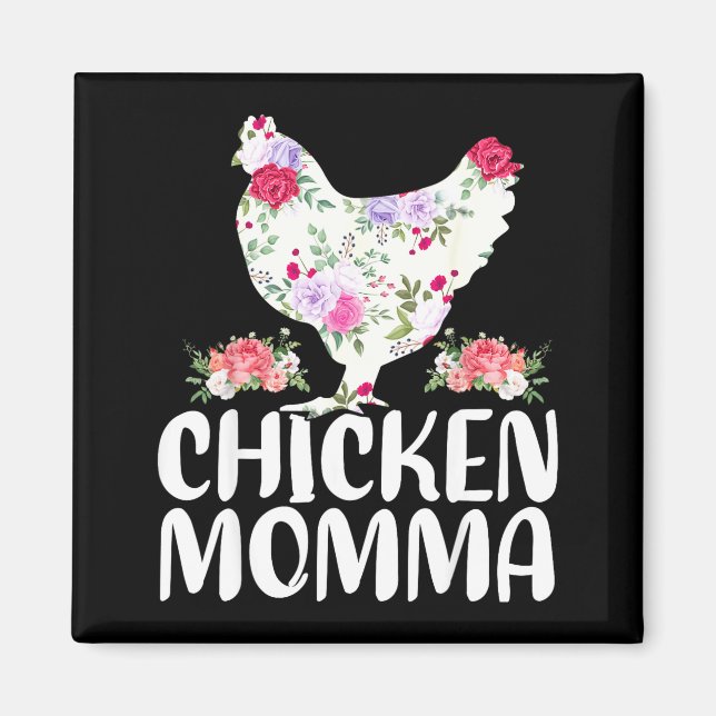 Íman Camisa engraçada de mamãe de frango para mulheres  (Frente)