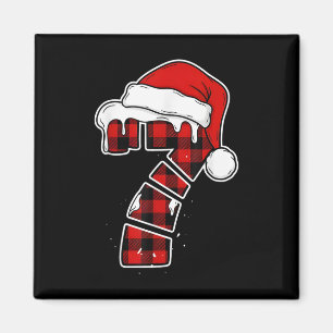 Íman Camisa engraçada de pijama de Natal 67 Seis Sete M