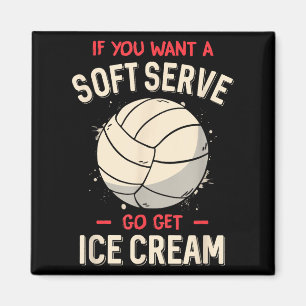 Íman Camisa Engraçada De Voleibol Para Meninas Mulheres
