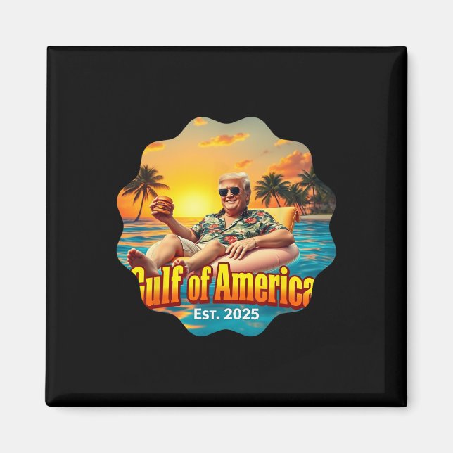 Íman Camisa Engraçada Do Golfo Da América Do Leste De 2 (Frente)