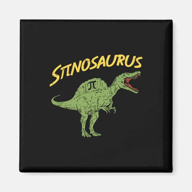Íman Camisa engraçada do Spinosaurus Pi Day Presente de (Frente)