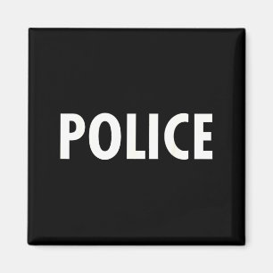 Íman Camisa engraçada e fácil de Halloween POLÍCIA Fant