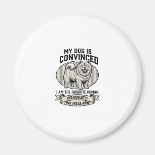 Íman Camisa engraçada para amante de cães com Chow C gr