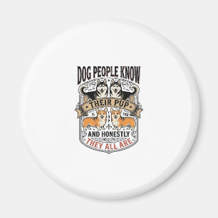 Íman Camisa engraçada para amantes de cães com debate d