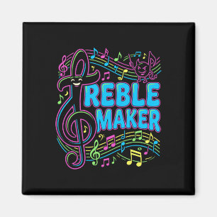 Íman Camisa engraçada Treble Maker Pun musical Coro Nd 