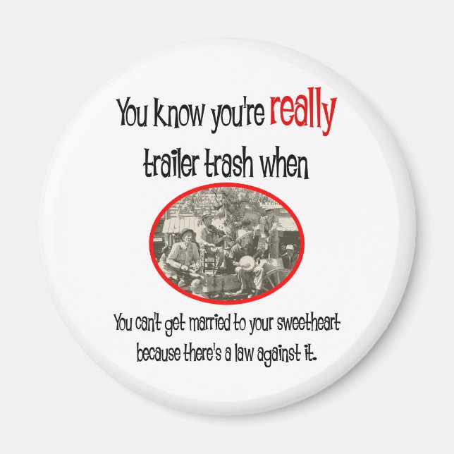 Íman Camisa Engraçado do Parque Trailer (Frente)