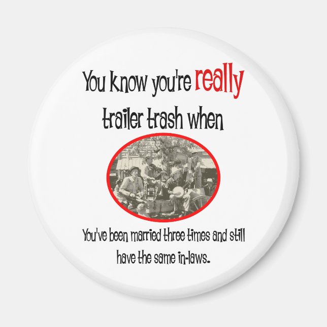 Íman Camisa Engraçado do Parque Trailer (Frente)