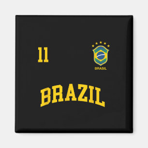 Íman Camisa Esportiva do Time Brasileiro Número 11 Bras