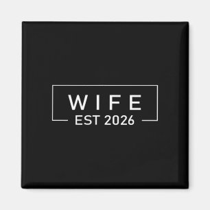 Íman Camisa Esposa Est 2026 Recém-Casados Lua de Mel Ca
