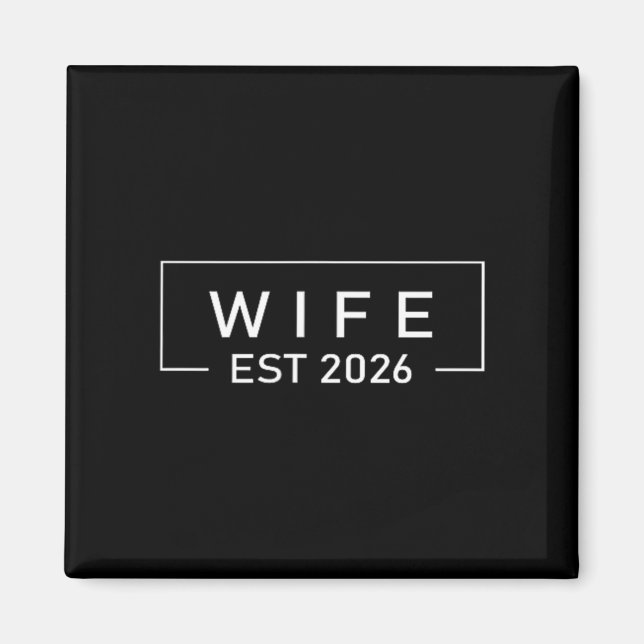 Íman Camisa Esposa Est 2026 Recém-Casados Lua de Mel Ca (Frente)