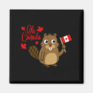 Íman Camisa Feliz Dia do Canadá Piada Groundhog Canaden