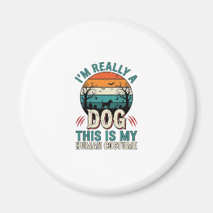 Íman Camisa Funny Dog Human Costume Vintage Halloween_1