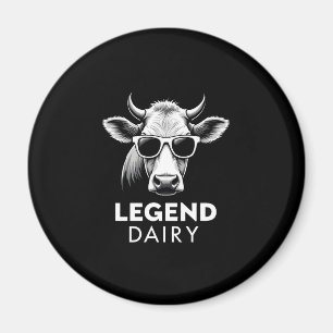 Íman Camisa gráfica engraçada lenda laticínio fazendeir