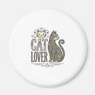 Íman Camisa Gráfica Vintage de Gato ao Estilo de Gravur