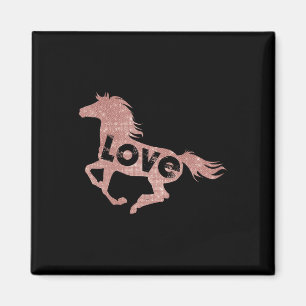 Íman Camisa-guia-dorso-de-cavalo rosa Dourado