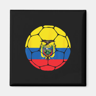 Íman Camisa Ll Bandeira Do Futebol Do Equador Presente