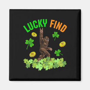 Íman Camisa Lucky Find Bigfoot Feliz Dia de São Patríci