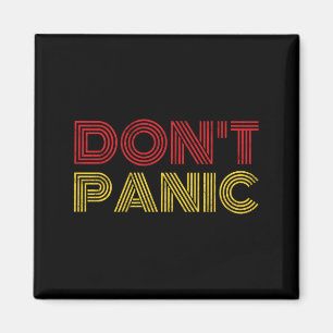 Íman Camisa Manga Longa 'Don't Panic' Vintage Desgastad