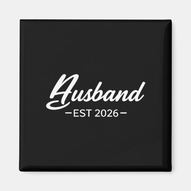 Íman Camisa Marido Est 2026 Casado Lua de Mel Casamento (Frente)