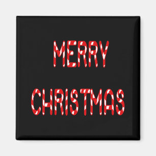 Íman Camisa Merry Christmas Candy Cane Font Meninas Men