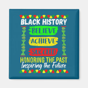 Íman Camisa Mês da História Negra Acredite Alcance