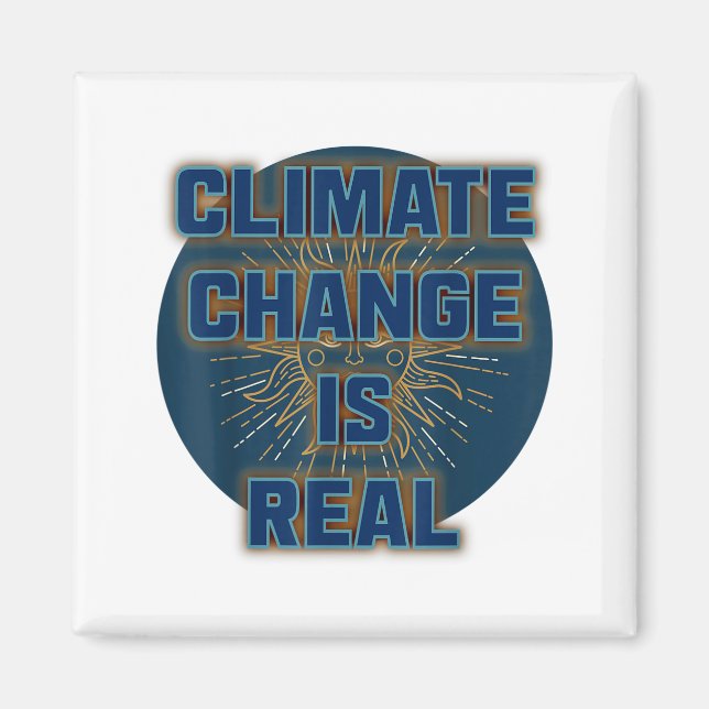 Íman Camisa Mudança Climática É Real Não Há Planeta B  (Frente)