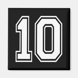 Íman Camisa Numerada de Futebol Bysebyll Número 10