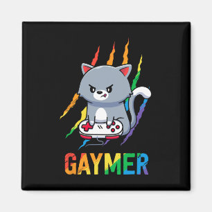Íman Camisa Orgulho Gato Lgbt Arco-íris Presente Amante