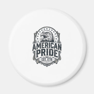 Íman Camisa Patriótica Águia Orgulho Americano Vintage