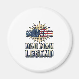 Íman Camisa Patriótica Pai Homem Lenda Vintage Design_1
