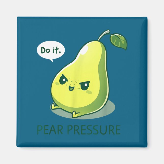 Íman Camisa Pera Pressão Isso Fruta Humor (Frente)