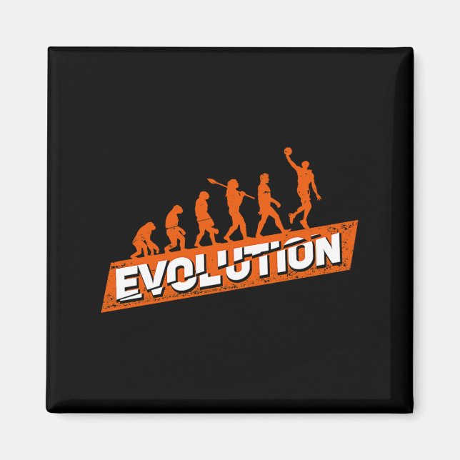 Íman Camisa Presente Evolução do Jogador de Basquete (Frente)