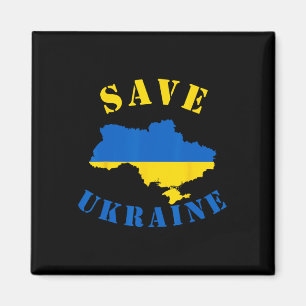Íman Camisa Salve a Ucrânia Uma Camisa Ucraniana