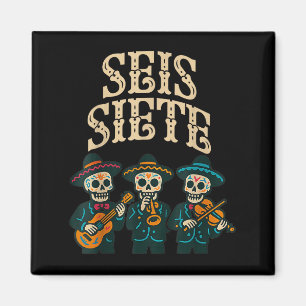 Íman Camisa Seis Siete Engraçado 67 Meme Mexicano Los M