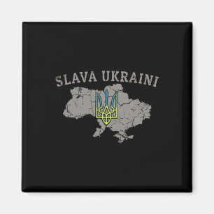 Íman Camisa Slava Ukraini Ucrânia Militar Ucraniano Tri