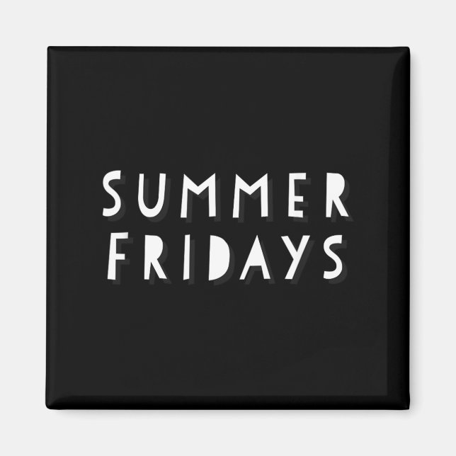 Íman Camisa Summer Fridays Homens Mulheres (Frente)